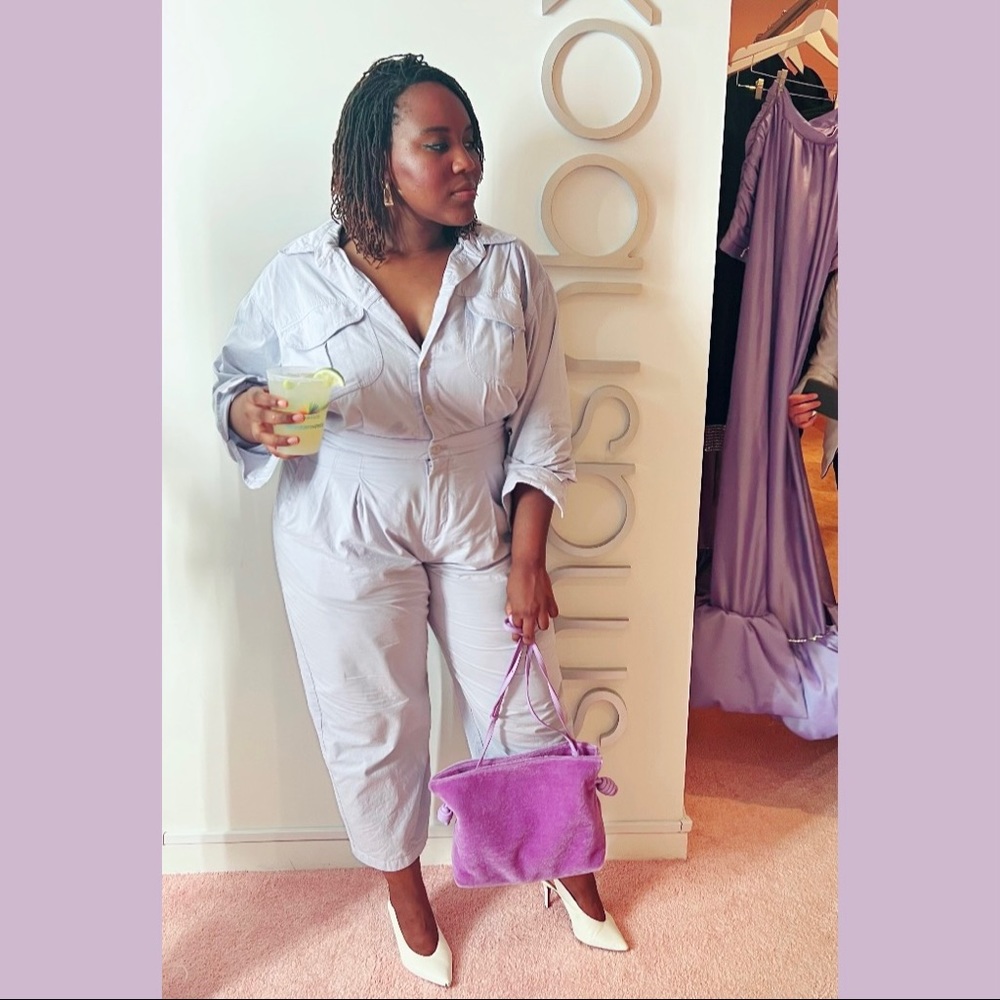 Loewe Flamenco Shearling Bag in Lavender